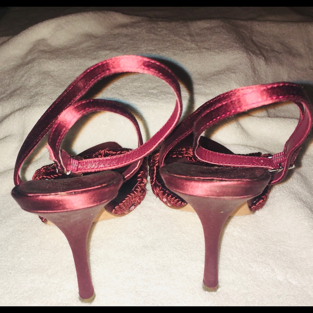 Sexy-2 1/2” heels, Raspberry/plum. - Picture 4 of 5